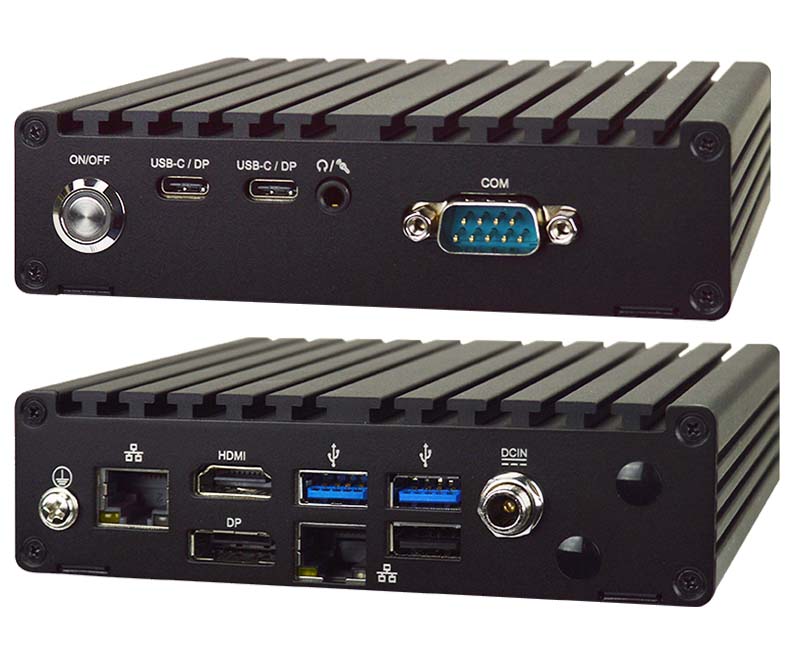 Jetway B420UADN1-A211 BoxPC (Intel N-series SoC N97, 2x Type C DP1.4 , 1x 2.5GE LAN) <b>[FANLESS]</b>